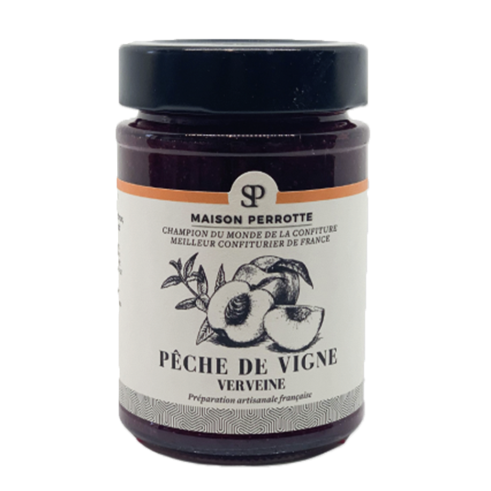 confiture-peche-de-vigne-verveine-stephan-perrotte
